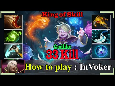 Godlike - [Invoker] Midlane Ez Game 33 Kill | King of Skill | Dota 2 Sroksre Gameplay #Dota