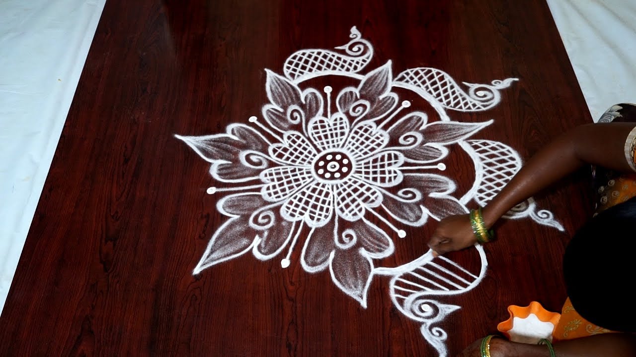 Muggulu kolam design for 2020