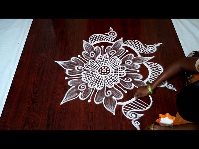 Muggulu kolam design for 2020