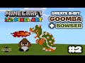 Minecraft Pixel Art Tutorial 8 Bit Goomba Bowser Part 2 Super Mario Bros NES