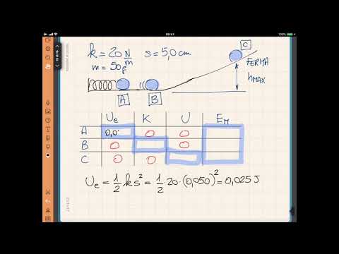 Problema svolto sulla conservazione dell'energia meccanica