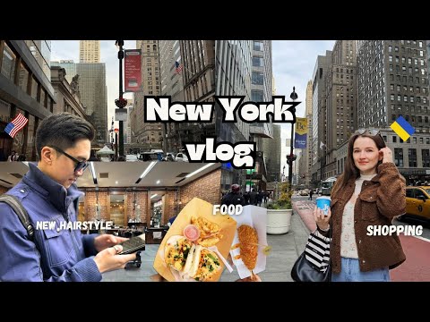 NYC vlog | Korean hair salon in NYC | Winter village...