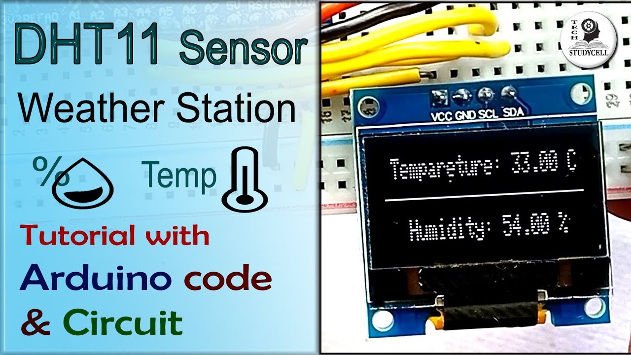 Mini Weather Station: DHT11 Temperature and Humidity Sensor with Arduino Code and Circuit