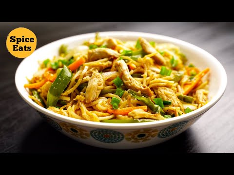 CHICKEN HAKKA NOODLES RESTAURANT STYLE | CHICKEN HAKKA NOODLES RECIPE
