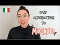 Alternatives to MOLTO in Italian? Easy words to implement in your sentences (subtitled)