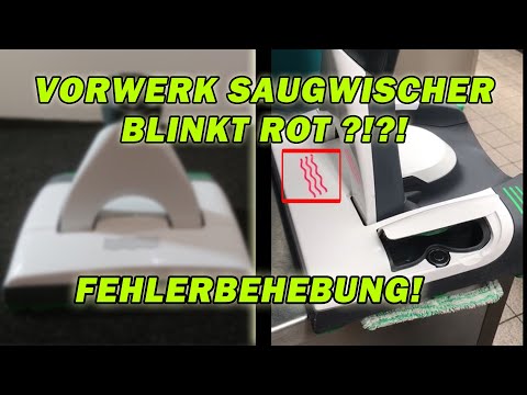 VORWERK SAUGWISCHER BLINKT ROT UND KLAPPE SPRINGT AUF ?! | FEHLERBEHEBUNG | TUTORIAL | KOBOLD VB100