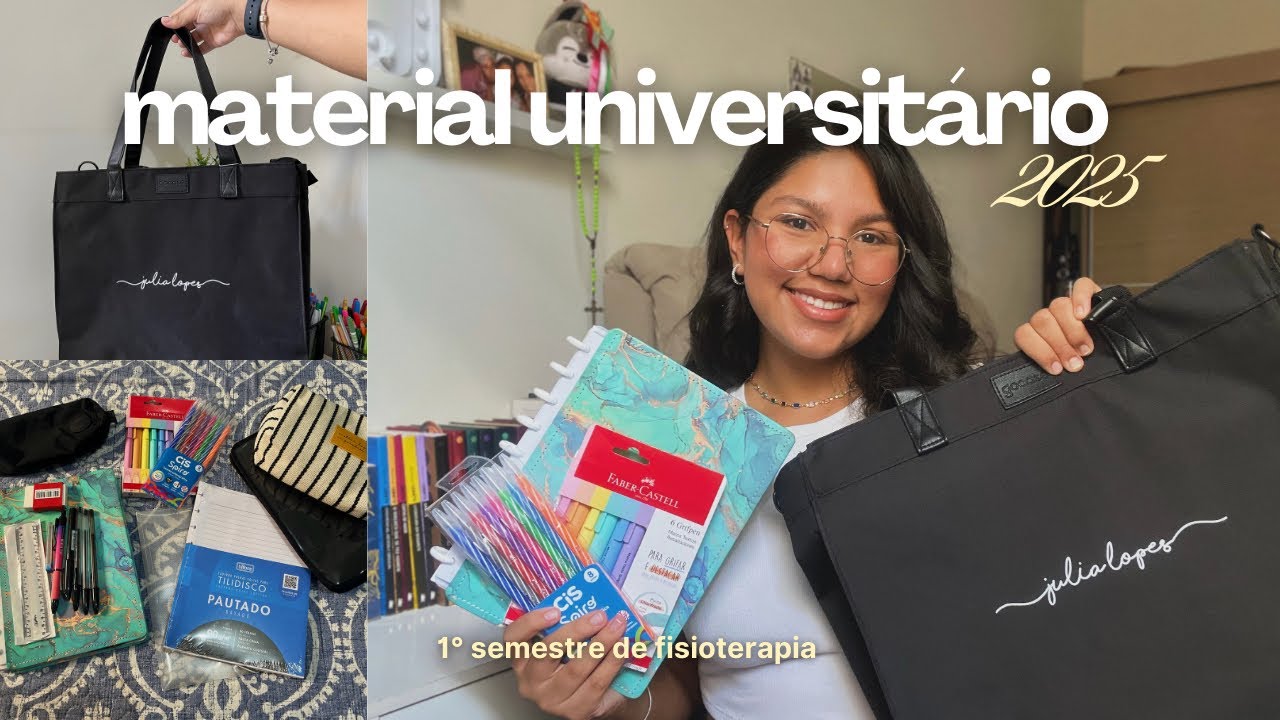 MEU MATERIAL UNIVERSITÁRIO 2025 | primeiro semestre da faculdade 🏫