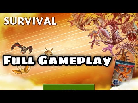 NEW SURVIVAL GAUNTLET FULL GAMEPLAY - Dragons: Rise of Berk
