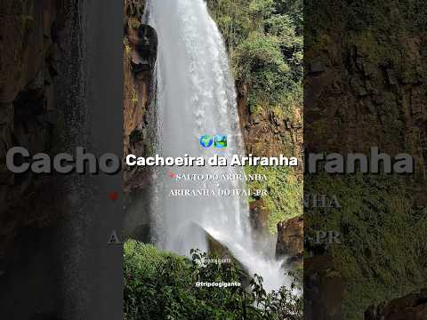📌LUGAR POUCO CONHECIDO. SALTO DO ARIRANHA fica localizado em Ariranha do Ivaí - PR.🌍 #tripdogigante