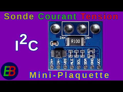 EB_#613 Mini-Plaquette - Sonde de Courant & Tension INA226