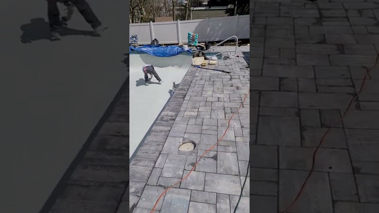 Pool Renovation nj ( plaster tile and coping )