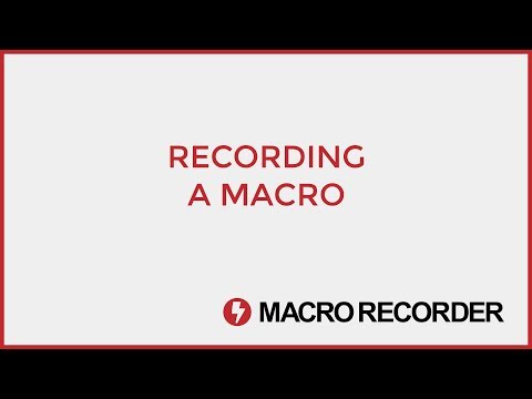 Recording a macro