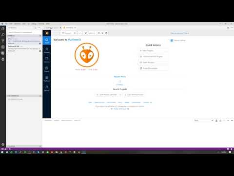 Installing VS Code with Platform IO Extension for Developing Programs used in Arduino Projects