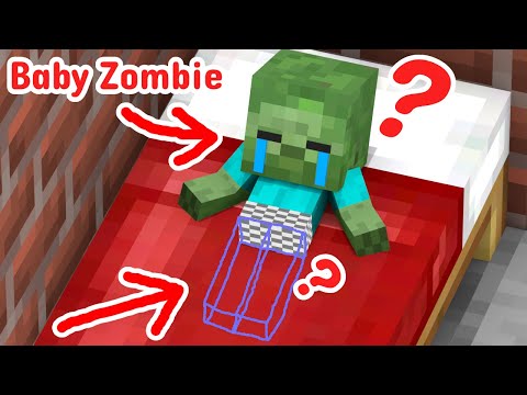 Why does Baby zombie lose his legs ? - Minecraft Animation