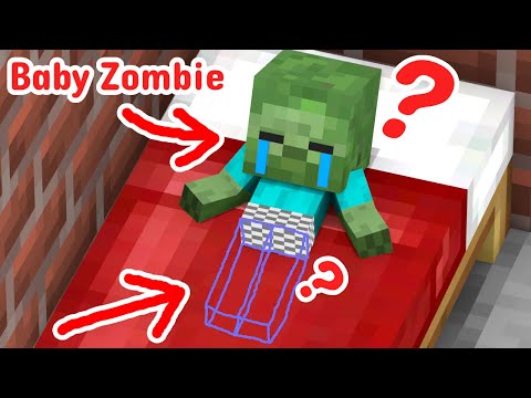 Monster School : Why does Baby zombie lose his legs ? - Minecraft Animation