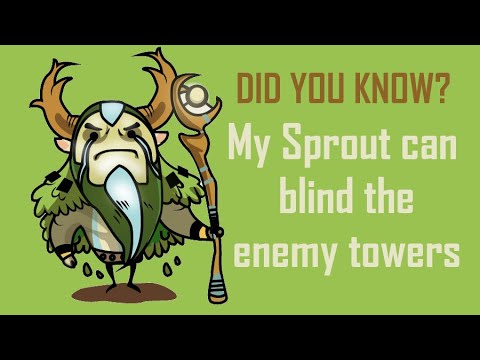 How to Play Nature's Prophet Dota 2: Nature's Prophet's Sprout Obstructing the Vision of Enemy Tower