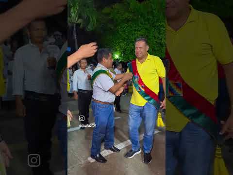 Ing. Antonio Felipe alcalde del GA de San Buenaventura recibe al gobernador de La Paz Luis Revilla