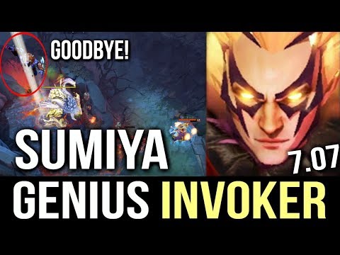 SUMIYA INVOKER BOSS - SUPER FAST FINGERS EPIC COMBO INSANE GAMEPLAY 7.07 DOTA 2