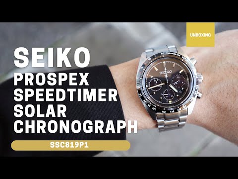 SEIKO Prospex Solar Speedtimer Black SSC819P1 SSC819