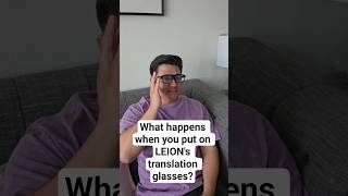The LEION HEY2 AR Glasses Are Great For LIVE Translation! #shorts #leionhey2 #100WaysToTranslate