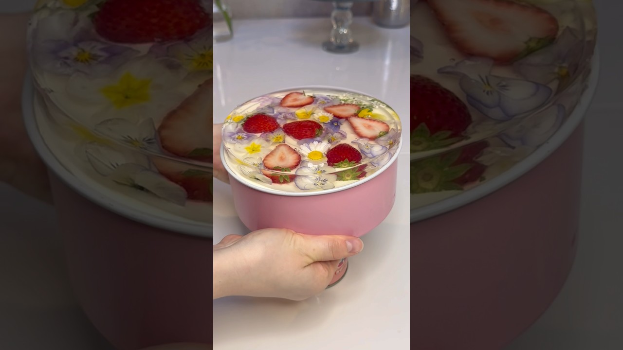 適当に作っても成功しちゃうのがレアチーズケーキなんだよ💕#スイーツ #レアチーズケーキ #vlog #asmr