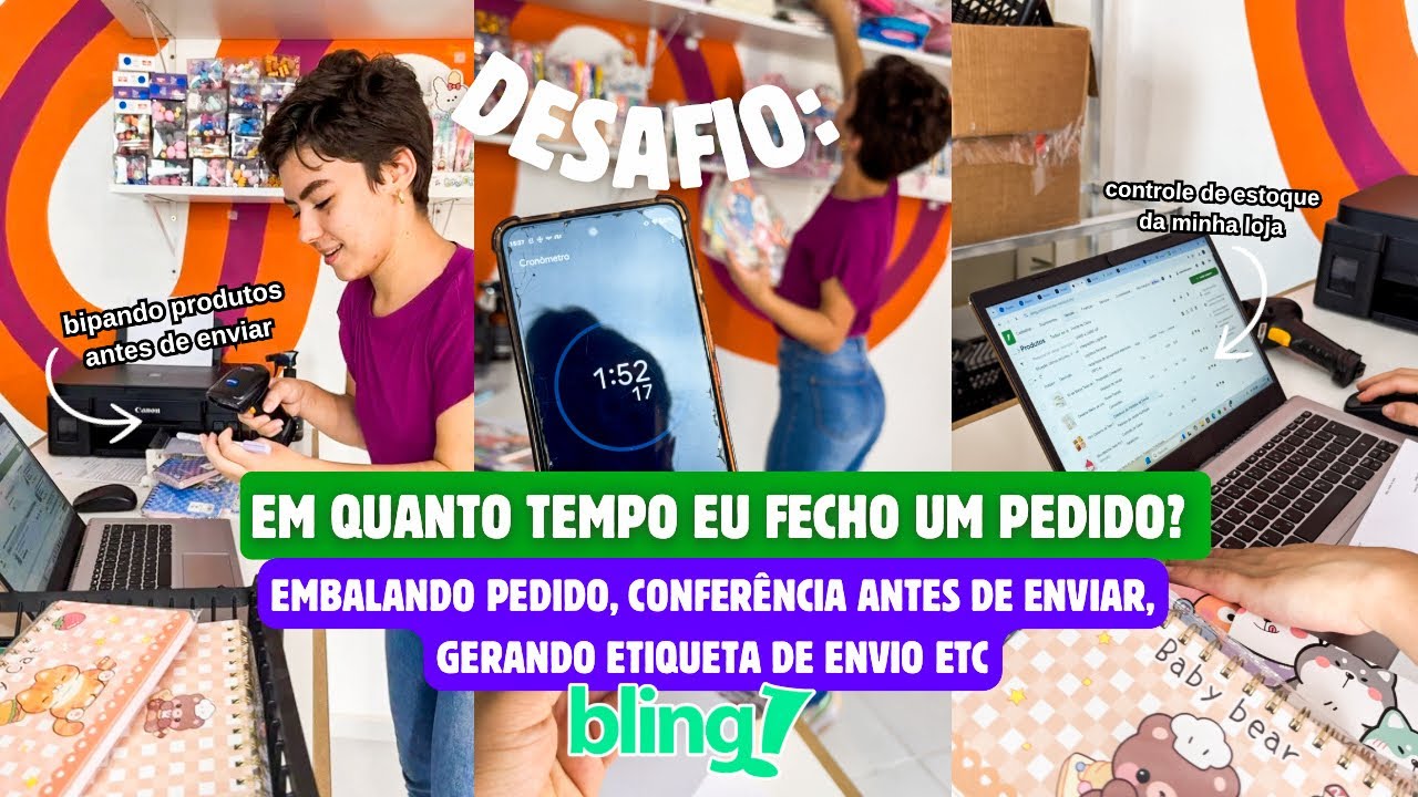 FECHANDO UM PEDIDO DE 33 PRODUTOS: QUANTO TEMPO EU DEMORO? - utilizando o Bling Erp