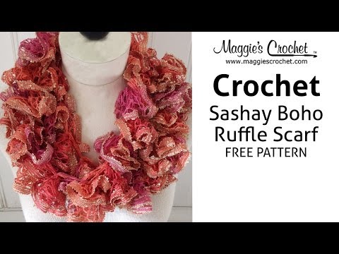 Sashay Boho Ruffled Scarf - Right Handed