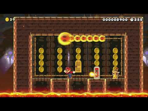 Lava BUbble Fortress by M3meM4chin - Super Mario Maker 2 - No Commentary 1bx