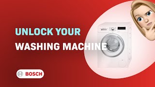 How to Unlock your Bosch Serie 4 WAN282EURO Washing Machine - Key Symbol Decoded