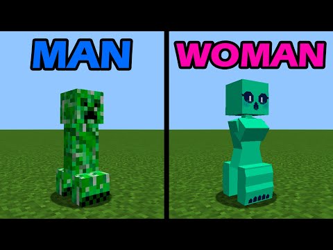 Female characters in minecraft be like