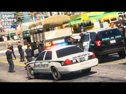 GTA 5 LSPDFR 0.4 Gameplay | Stolen Military Truck #250