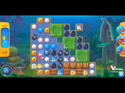 Fishdom. 8871 level no boosters and diamonds. 15 moves