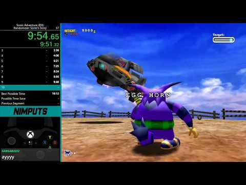 Sonic Adventure DX Randomizer - Sonic's story speedrun in 11:00