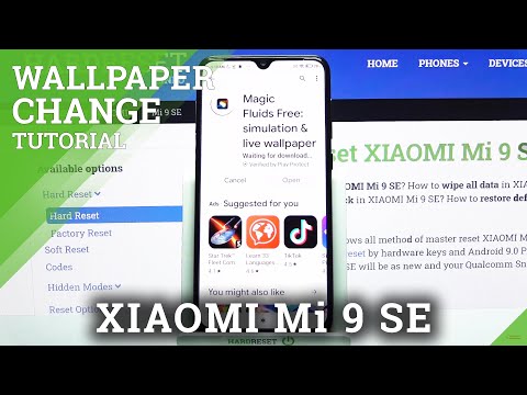How to Apply Magic Fluids Live Wallpaper on XIAOMI Mi 9 SE – Set Live Wallpaper