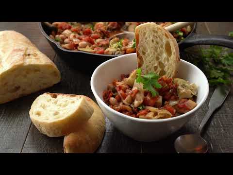 30 Minute Tuscan White Bean Skillet Recipe