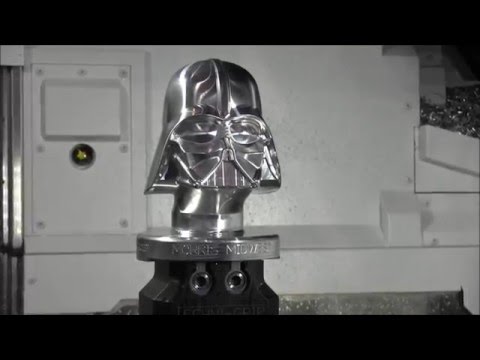 Machining Darth Vader's Famous Helmet