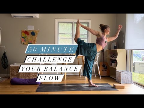 50 Minute Challenge Your Balance Flow || The Kirsty Way Yoga