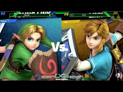 Anu (Sheik/Young Link) vs Nayan (Link/Greninja) - Smash Ultimate @ LXG 13