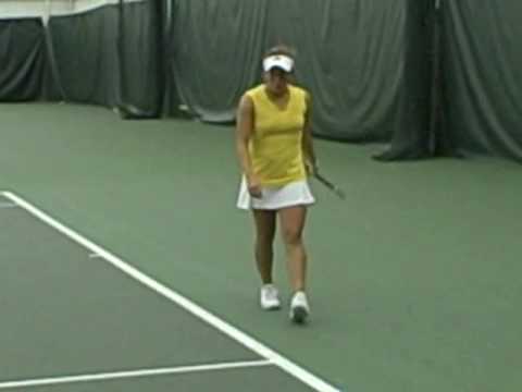 Irina Falconi, Georgia Tech vs. US Jr team, tennis 10/31/09