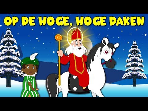 Sinterklaasliedjes van vroeger | Kinderliedjes Compilatie | Op de hoge, hoge daken etc.