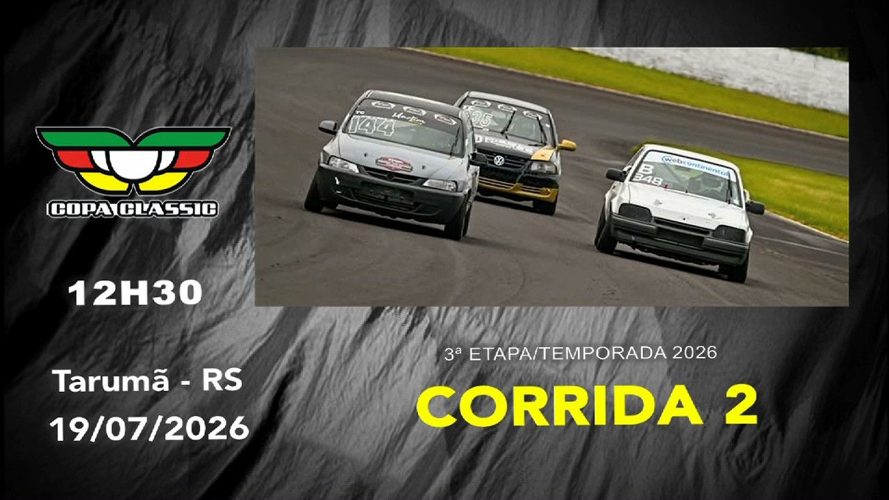 Copa Classic MPC corrida 2 - etapa 3 Autódromo Tarumã 19.07.2026