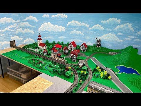 Pflasterung im Dorf endgültig abgeschlossen - Bau einer Lego Stadt Teil 216.