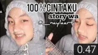 Download lagu VIRAL! lagu Tiktok 100% Cintaku Story wa Cewe Cantik cover ukulele mp3