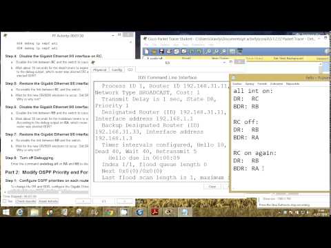 CCNA 3 Packet Tracer Activity 5.1.2.12 solution