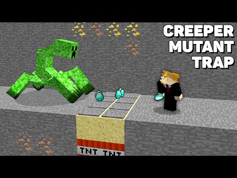 THIS is the BEST TRAP for CREEPER MUTANT in Minecraft !!