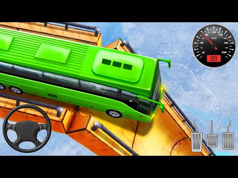 Impossible Bus Stunt Driving 2020 - Mega Ramp Racing Driving Simulator - Android GamePlay