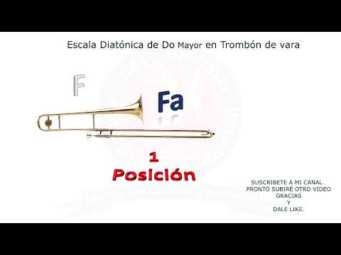 Escala Diatónica de Do Mayor en el Trombón de vara