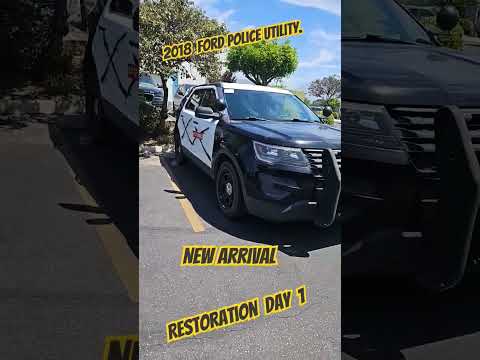 Thumbnail for 2018 ford police utility interceptor just landed. time to restore. #policeinterceptors #fordcars by Car