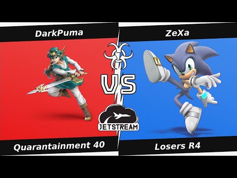 Quarantainment 40 Losers R4 - DarkPuma (Hero) Vs. ZeXa (Sonic) Smash Ultimate - SSBU