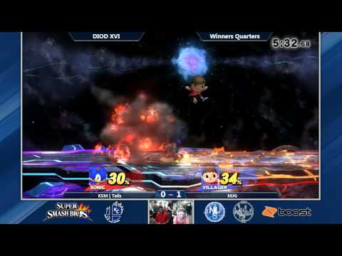DIOD XVI SSB4 Singles Winners Quarters: KSM | Tails (Sonic) Vs. MJG (Villager)
